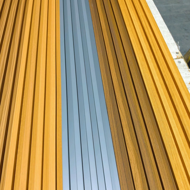 Building Material Waterproof UV/PVC Resistant Indoor Grille Wallboard Decoration Composite Wall Cladding WPC Wall Panel