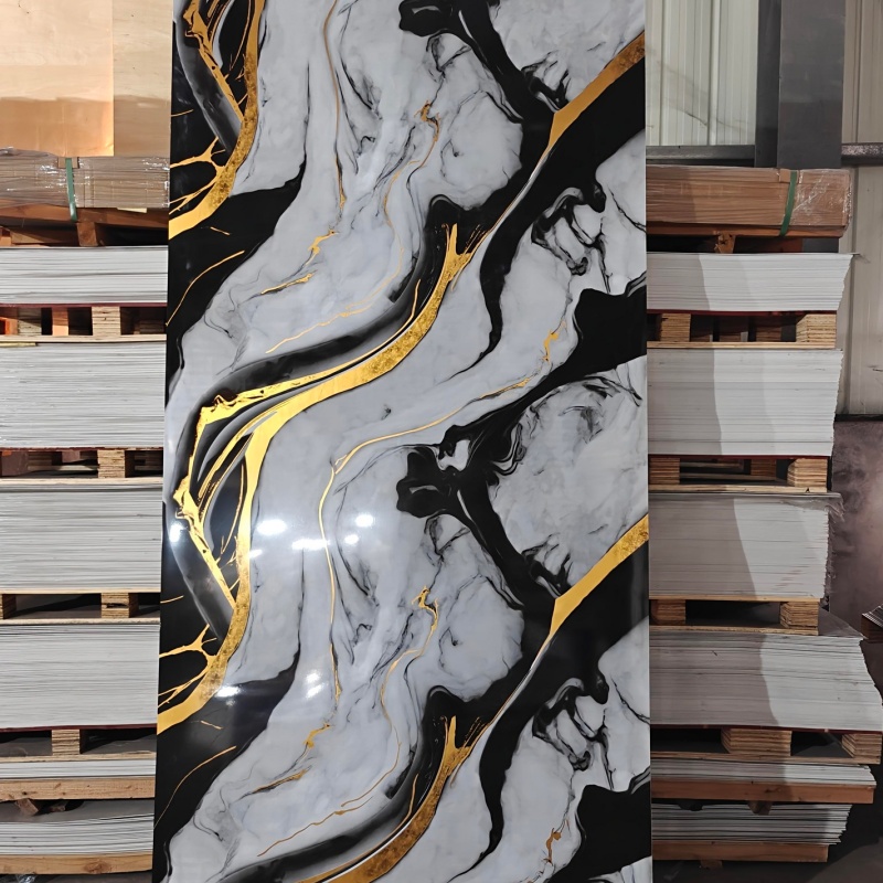 1220*2440/2800/2900 High Glossy Home Decoration UV Panel 3D Printing Wall Panel