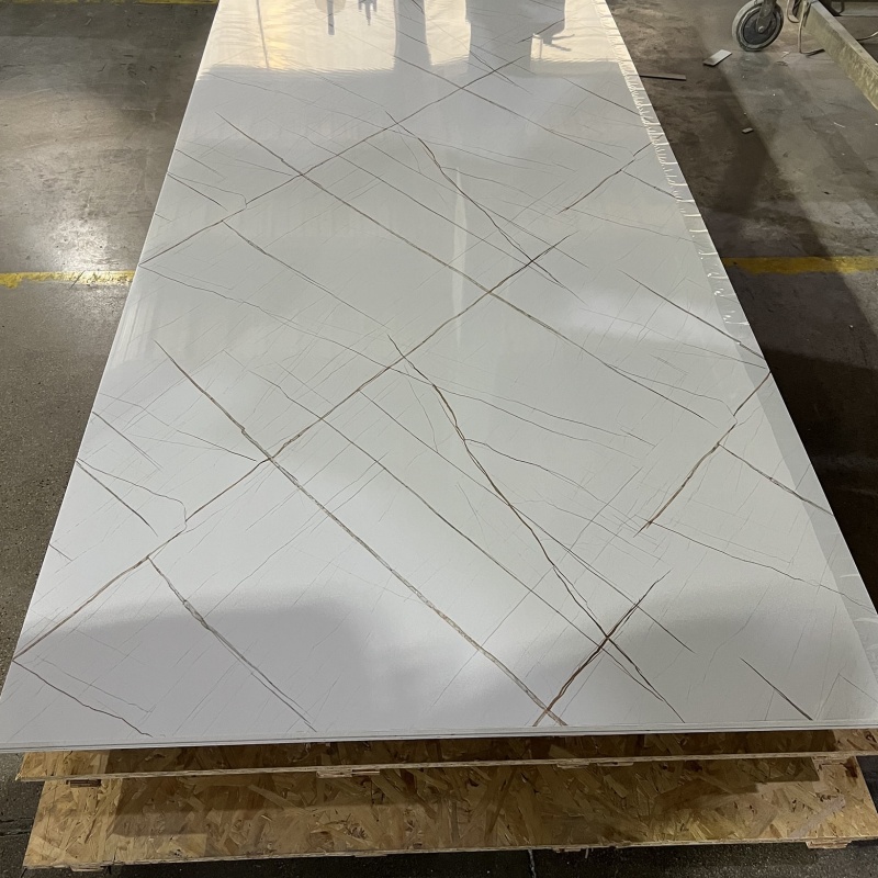 Professional Factory Faux Stone Artificial Marble Embossed Ceiling Wall PVC UV Panels