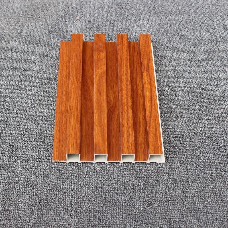 2014 New Arrival Pine Wood PVC Film Half Covering WPC Wall Panel for Wholesale