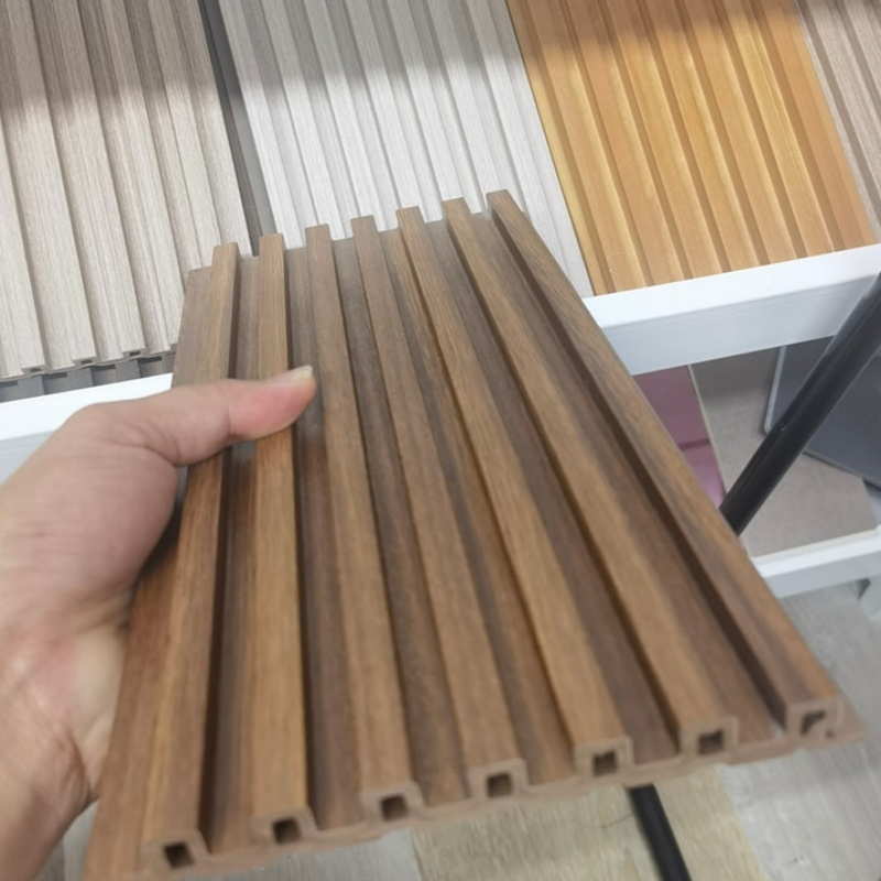 WPC Indoor Waterproof Fluted 3D Wall Panels Cladding