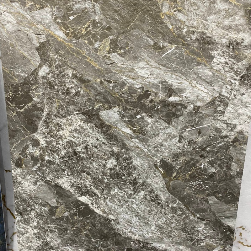 Modern High Glossy PVC Wall Panels Marble Look UV Marble Sheet Panel De Pared