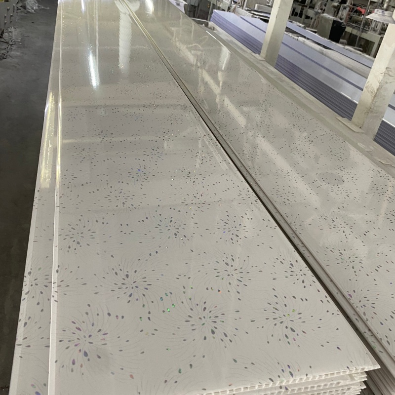 Building Decorative Materials with High Glossy PVC Marble Sheet UV Wall Panel