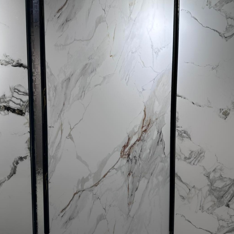 Wall Decoration Black 8*4 Feet Decoration-Materials Plastic UV PVC Wall-Panels Panel De Poliuretano