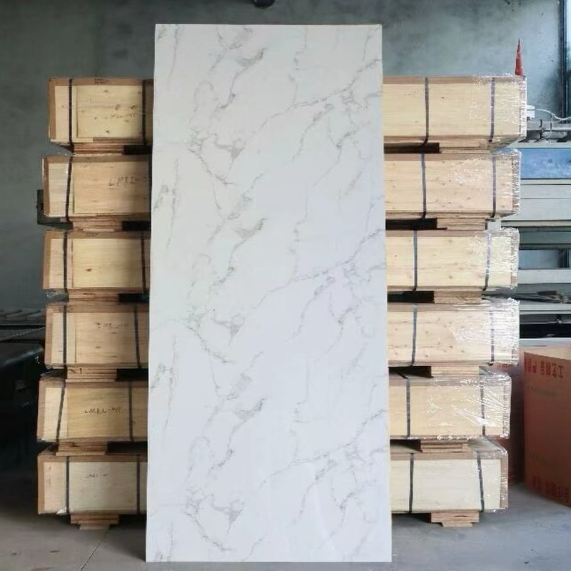 Wall Decoration Black 8*4 Feet Decoration-Materials Plastic UV PVC Wall-Panels Panel De Poliuretano