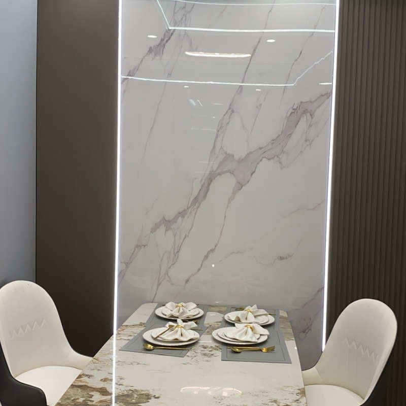 Factory Price 4X8 1.2mm Laminated Waterproof Sheet Soundproof UV/PVC Marble Wall Panel