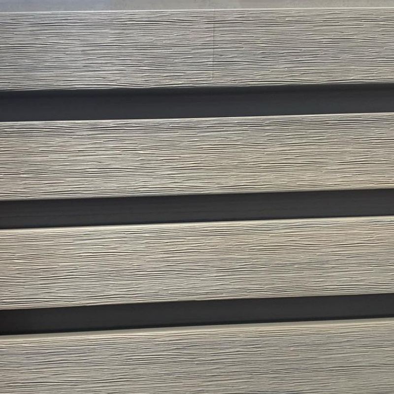 Outdoor Partition Wall Board Decorative Exterior WPC Fluted Wall Panel