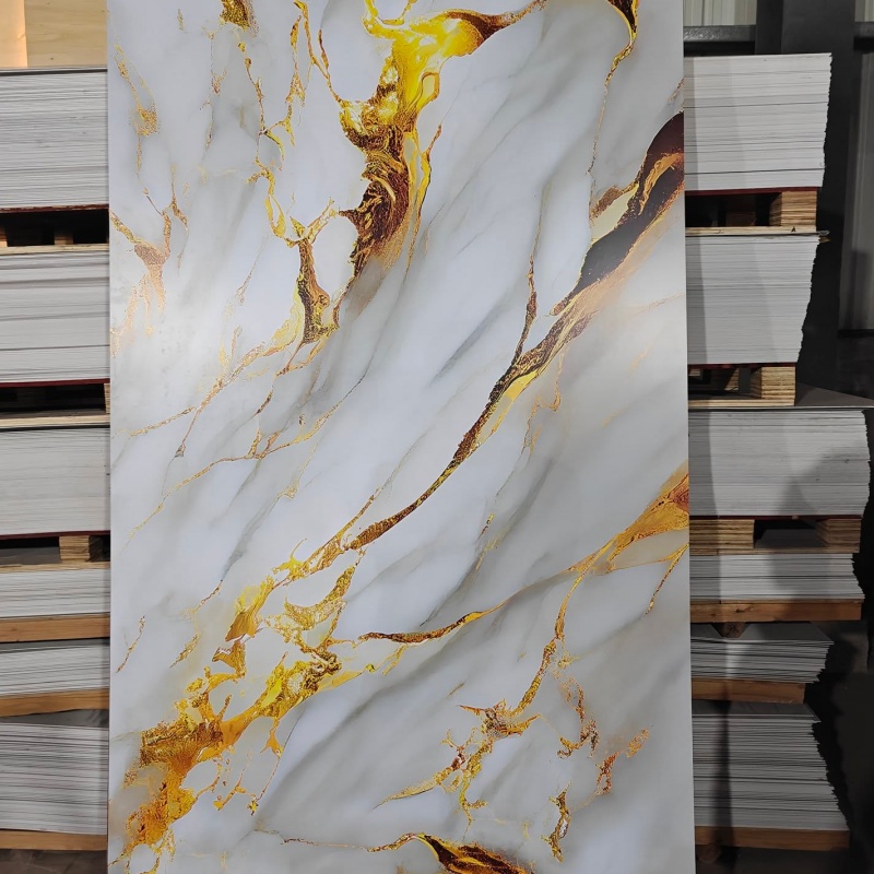 1220*2800*3.0mm Flexible Faux Stone Interior/Exterior Decoration WPC/PVC/UV/Spc/PS Marble Sheet Acrylic Mirror Wall Panel