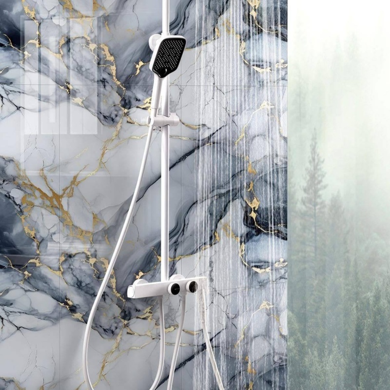 4X8FT Fireproof Waterproof Interior Marble UV Protected Decorative PVC Wall Panel