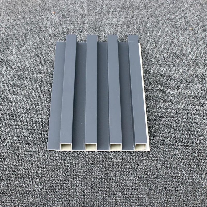 2014 New Arrival Pine Wood PVC Film Half Covering WPC Wall Panel for Wholesale