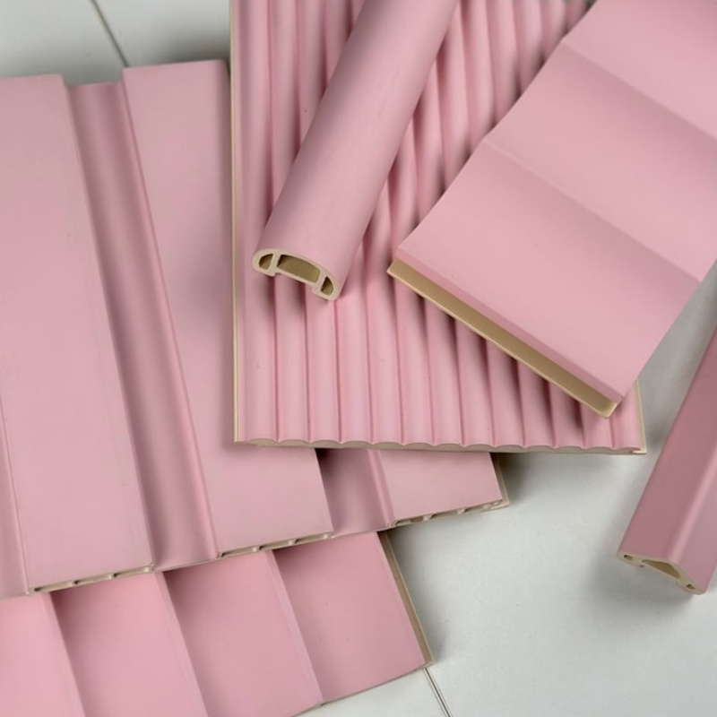 Outdoor Partition Wall Board Decorative Exterior WPC Fluted Wall Panel