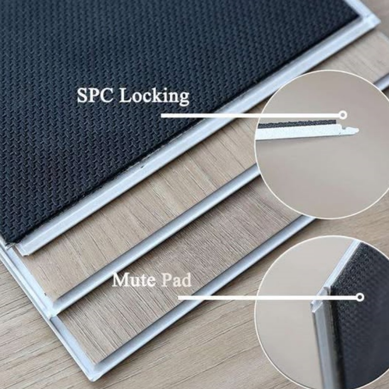 Spc Flooring Factory Waterproof Flooring Vinyl Sheet 4mm 5mm 6mm for Indoor Home Commercial